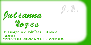 julianna mozes business card